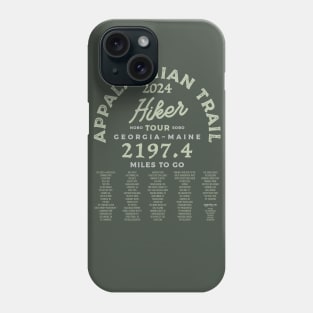 Appalachian Trail 2024 Tour Shirt Phone Case