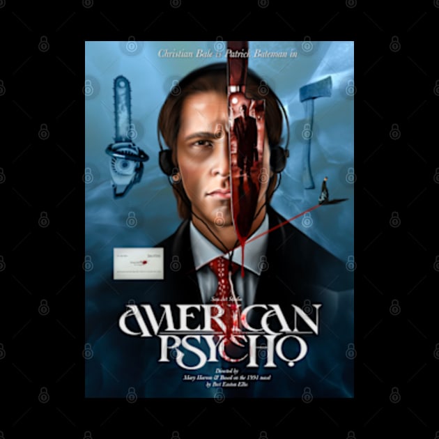 American-psycho-drawing by SAN ART STUDIO 