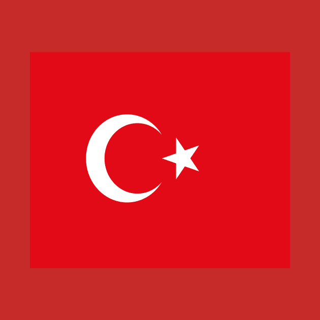 Turkey flag by flag for all