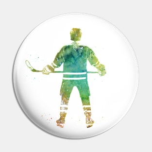 Hockey Player Girl Pin