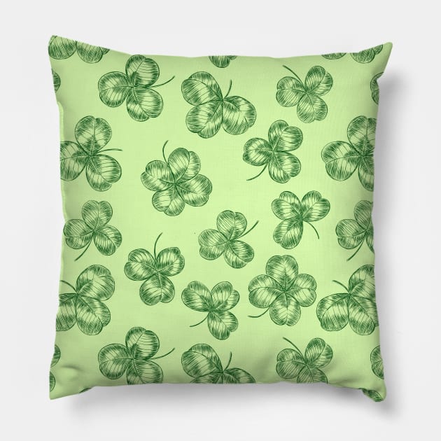 Clovers Pillow by katerinamk