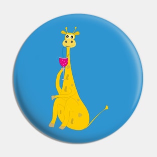 Funny giraffe Pin