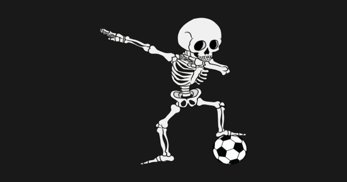 Dabbing Skeleton Soccer Shirt Soccer Player Skeleton Shirt Soccer