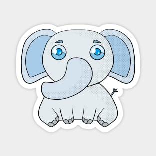 Blue elephant Magnet