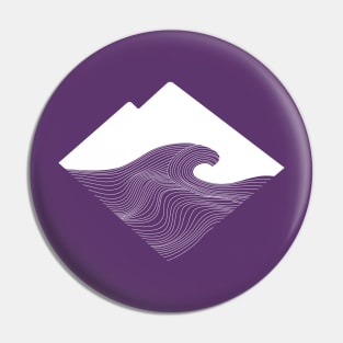 Snow Mountain Wave Pin