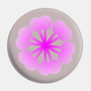 Atom flower. Pin