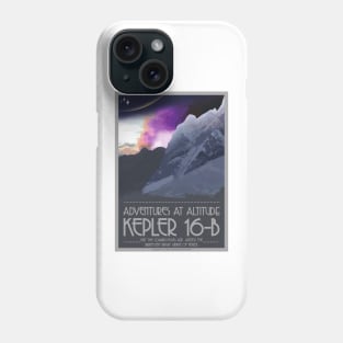 Kepler 16-b Space Poster Phone Case