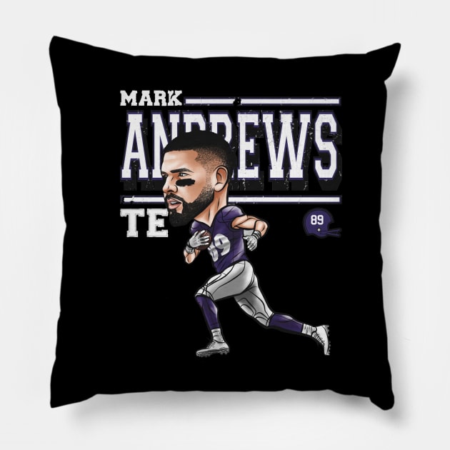 Mark Andrews Baltimore Cartoon Pillow by Buya_Hamkac