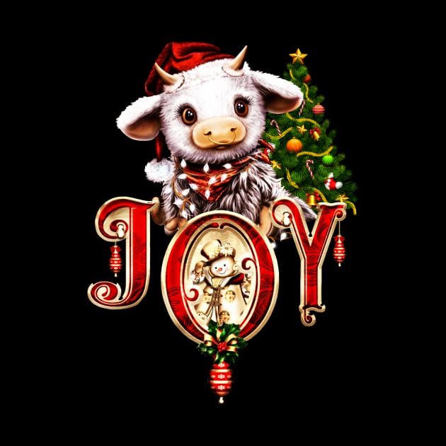 Cute little christmas cow by Nicky2342