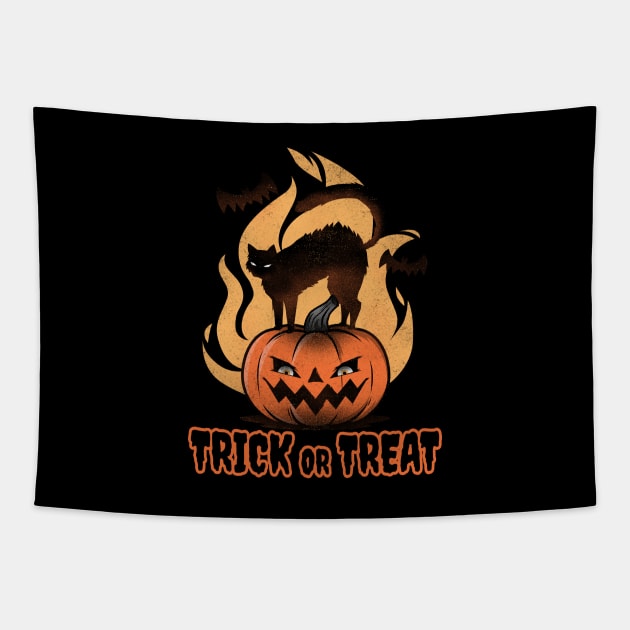 Halloween Trick Or Treat Tapestry by MONMON-75