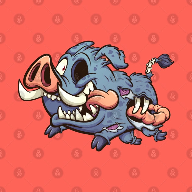 Zombie boar by memoangeles