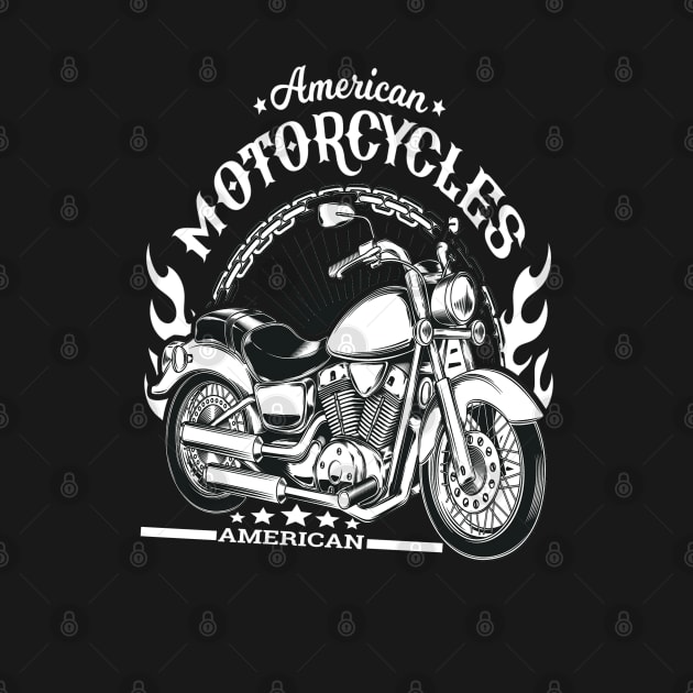 American Motorcycle Biker Style by JeffDesign