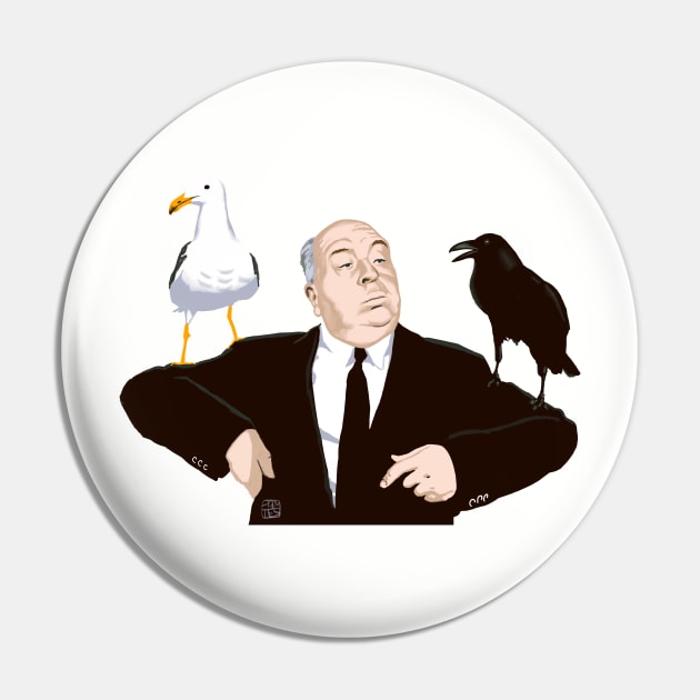 Hitch from The Birds Pin by Chill Studio