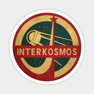 Vintage Interkosmos Sputnik Satellite Magnet