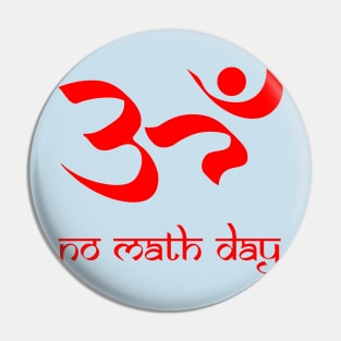 No math day (red) Pin