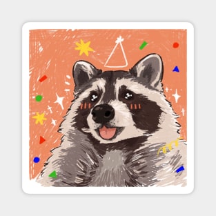 Raccoon Mlem! Magnet