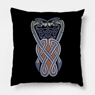 Book of Kells Knot Work, Celtic Knot Serpents Pillow