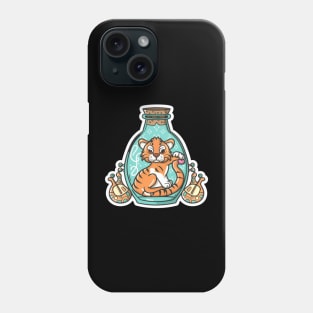 Cute Baby Tiger in a Genie Bottle art Phone Case