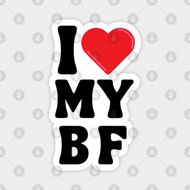 I Love My Boyfriend Magnet by Xtian Dela ✅