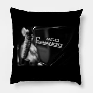 850 Commando (B&W) Pillow