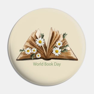 World Book Day Flower Pin