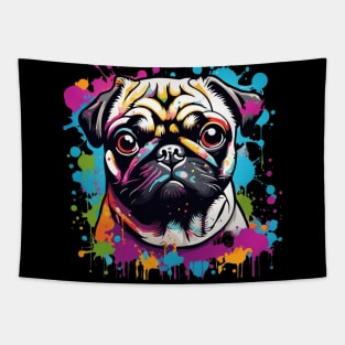 cute pug dog Tapestry