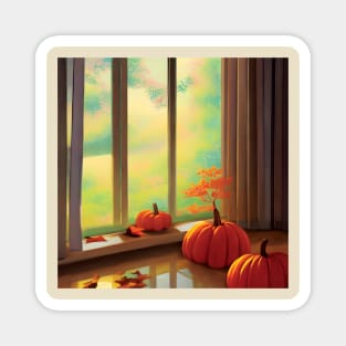 Pumpkin Spice in the Fall Dreamy Blessings Autumn Vibes Magnet