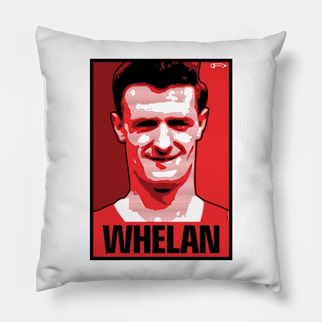 Whelan - MUFC Pillow by David Foy Art