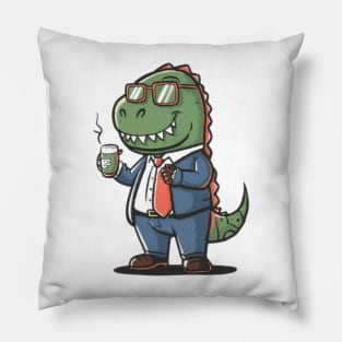 Dino Enterpreneur Pillow