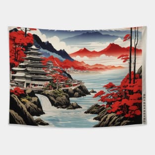 Shizouka Japan Travel Vintage Tourism Poster Tapestry