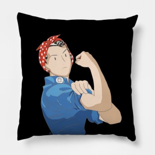 Feminist Rosie the Riveter Girl Power Pillow