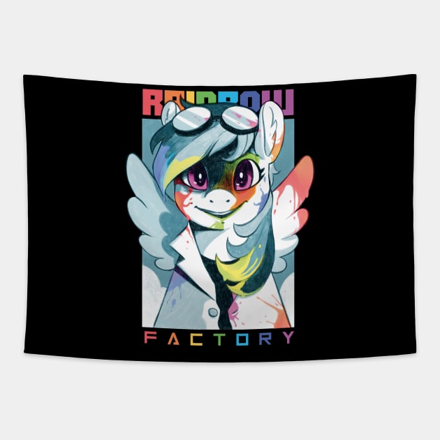 Ranbow Factory_BlueVariant Tapestry by Agni