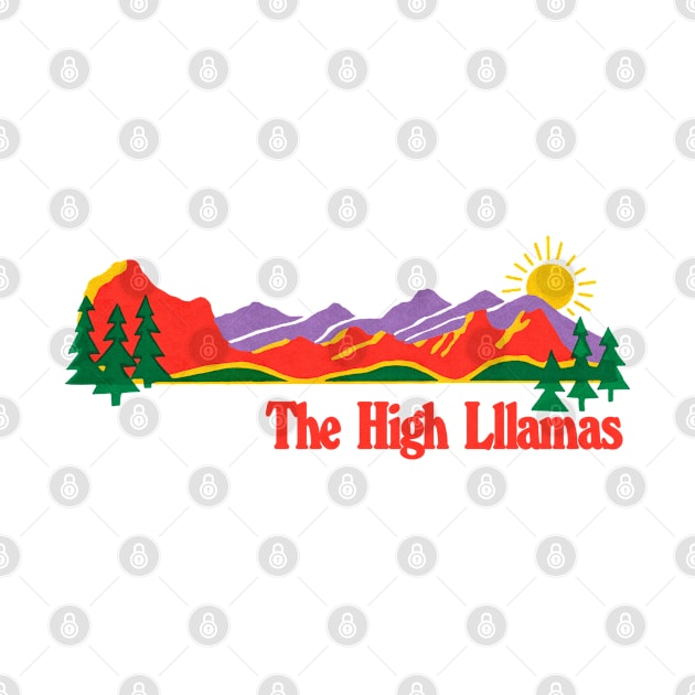 The High Llamas / Original Retro Fan Art Design by CultOfRomance