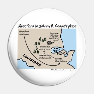 Directions to Johnny B Goode's place Pin