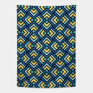 Geometric Pattern Art Tapestry