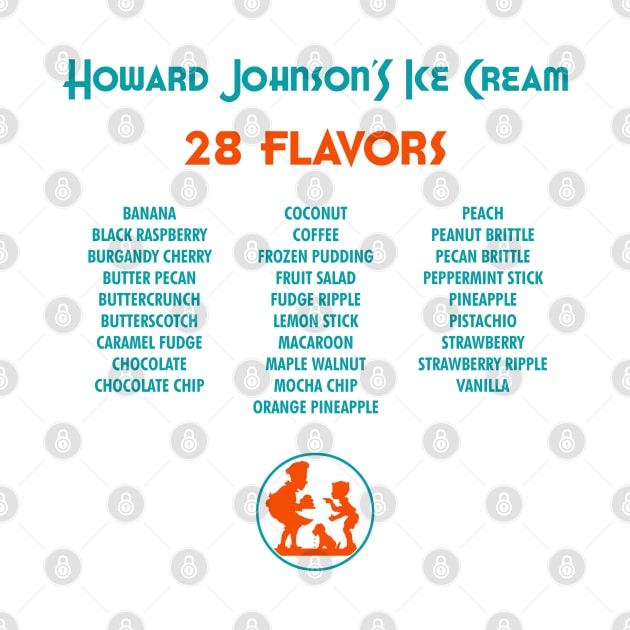 Howard Johnson's Ice Cream.  28 Flavors. by fiercewoman101