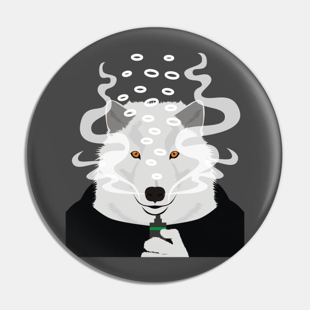 Wolf Vaping Pin by ziiziilah