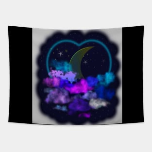 Heart in the clouds Tapestry