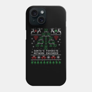 Santa's Favorite Network Engineer Christmas for IT Professionals Phone Case