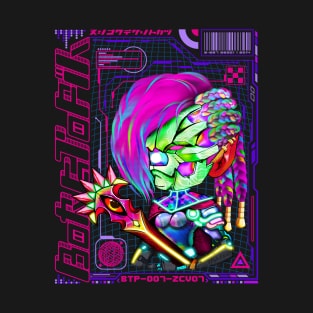 Cyberpunk Warrior Girl BoRGToPiA 007 T-Shirt