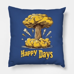 Happy Days Mushroom Cloud Pillow