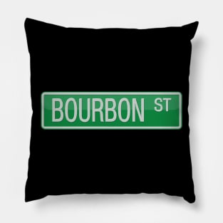 Bourbon Street Road Sign Pillow