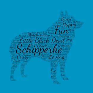 Schipperke Word Art T-Shirt