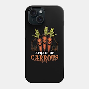 Scary Zombie Carrots Funny Vegtable Horror Themed Apparel Phone Case