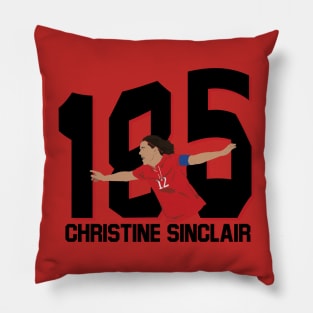 Christine Sinclair 185 Goals Record Pillow