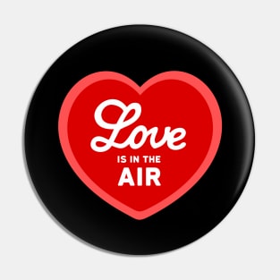 Love is in the Air - Red Heart Pin