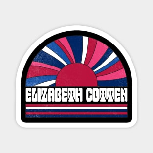 Elizabeth Proud Name Personalized Retro Flowers Beautiful Magnet