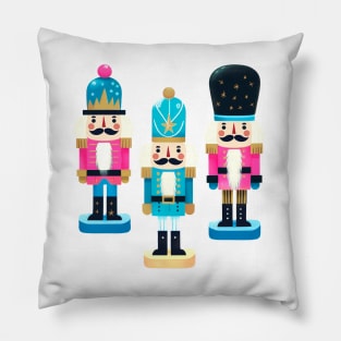 Neon Nutcracker Gentlemen Christmas Graphic Design Pillow