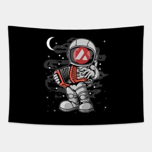 Astronaut Accordion Avalanche AVAX Coin To The Moon Crypto Token Cryptocurrency Blockchain Wallet Birthday Gift For Men Women Kids Tapestry