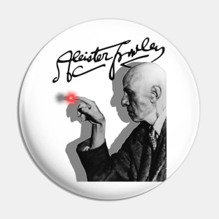 Aleister Crowley // Vintage Occultist Fan Art Pin